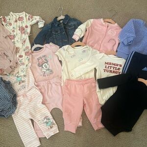 Assorted 3-6M Baby Girl Clothing Lot